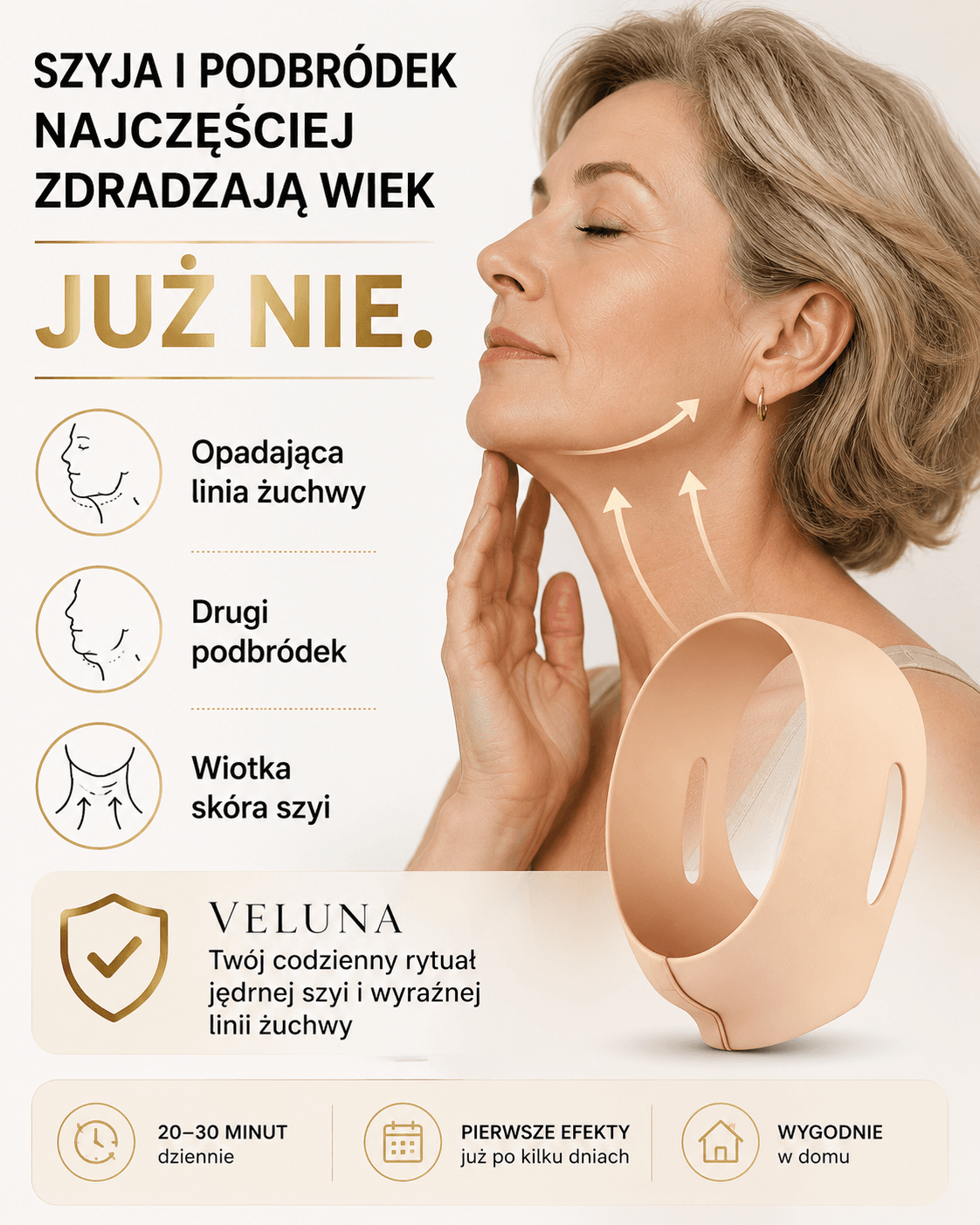 Veluna Opaska Liftingująca Szyję i Podbródek